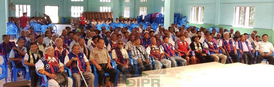 Section of the senior citizens attending the International Day of Older Personsheld at Meluri on October 1. (DIPR Photo)